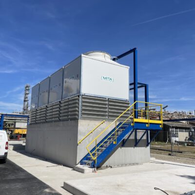 Installation de structures métalliques sur site de production d’hydrogène à Roussillon - Métallerie Concept